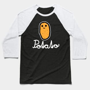 Potato (White) Baseball T-Shirt